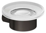KLUDI - Vela R Mýdlenka s držákem, sklo/broušený Gunmetal 58985N2
