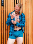 Boxerky VUCH William XXL Jednobarevný XXL Antrit Blue