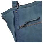 Moderní koženková kabelka Elisa,modrá