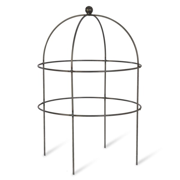 Garden Trading Kovová podpora pro rostliny Domed Plant Support, šedá barva, kov