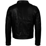 Pánská Kožená Bunda Genevieve Essence Brixton Černá Velikost: M