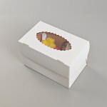 Cake star krabička na 2ks cupcakes nebo dezerty bez vložky 16 x 10 x 10 cm