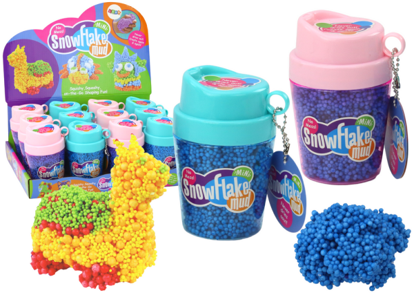 Mamido Squishy kuličky z polystyrenu v kelímku modrá