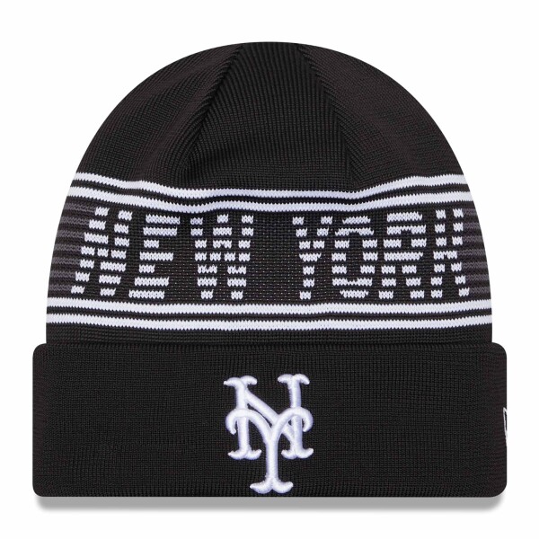 New Era Pánská zimní čepice New York Mets MLB Black Colorway 2024 Clubhouse Beanie