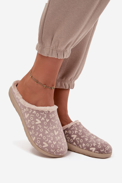 Dámské domácí pantofle Love Inblu – béžové Velikost: 38