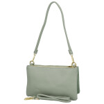 Stylová dámská semišová kabelka na rameno Amanda, zelená