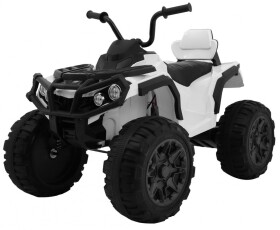Mamido Dětská elektrická čtyřkolka ATV s ovladačem, EVA kola bílá