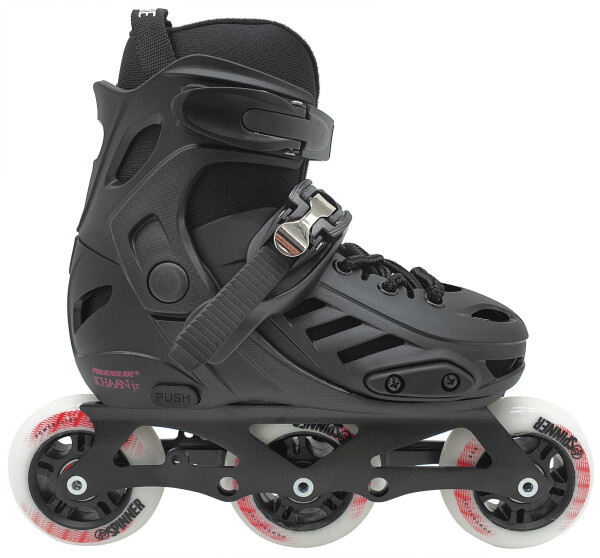 Kolečkové brusle Powerslide One Khaan Junior Pro, Black Velikost EUR: 39-42, Velikost koleček: 90mm, Počet koleček: 4x