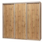 Nábytek Mikulík Skříň ONYX - 3x plné dveře (š 210-270 cm/v 220 cm) ROZMĚR: (š/v/h) 260 x 220 x 60 cm