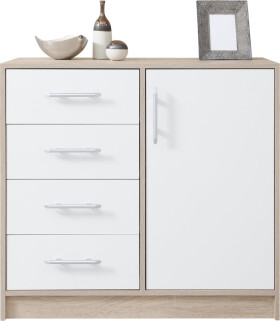 Komoda Smart SRK2 Barva korpusu + barva dveří: Dub sonoma + Bílá