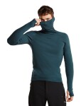 ICEBREAKER Mens 300 MerinoFine Polar LS Roll Neck, Abyss (vzorek) velikost: M