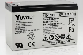 Yuasa YUVOLT Y12-12FR F2 / Baterie pro UPS / 12V / 12Ah / VdS (15052)