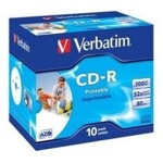 VERBATIM CD-R(1-ks)Jewel/Printable/52x/700MB (43325xx)