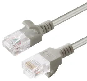 MicroConnect CAT6 U/UTP SLIM 1.5m šedá / Patch kabel / RJ-45 / PVC (V-UTP6015-SLIM)