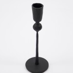 House Doctor Kovový svícen Trivo Black – small, černá barva, kov