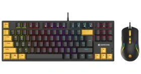 Tracer GAMEZONE Hornet 87 černá, žlutá / Set klávesnice s myší / Mechanická / RGB podsvícení / USB / EN layout (TRAKLA47396)