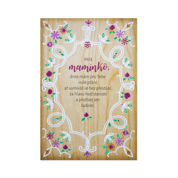 Přání na světlém dřevě - Albi