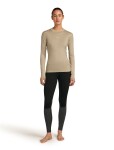 ICEBREAKER Wmns 200 MerinoFine Ace LS Mock Neck, Flagstone (vzorek) velikost: S