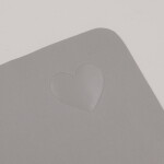 Eulenschnitt Podložka na pracovní stůl Heart Grey 80 x 40 cm, šedá barva, textil