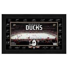 Highland Mint Fotografie Anaheim Ducks NHL Limited Edition 2026–27 Facsimile Signature 12" x 20" Rink Framed