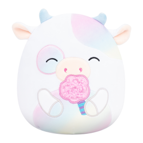 SQUISHMALLOWS Kráva s cukrovou vatou - Belozi, 13 cm