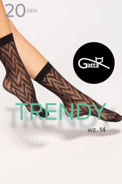 TRENDYLINE PONOŽKY - 14 PONOŽEK NERO UNI
