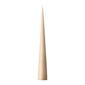 Ester & erik Svíčka Cone 37 cm – 11 Ice Latte, béžová barva, vosk