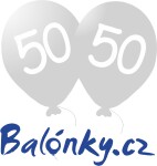 Balónek 50. narozeniny stříbrný metalický Balonky.cz Balónek 50. narozeniny stříbrný metalický Balonky.cz