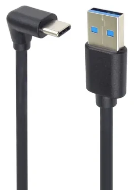 PremiumCord USB-C 90° - USB 3.0 A černý / Kabel / USB 3.0 / 2 m (ku31cze2bk)
