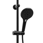 Erga Bergen Therm, sprchová souprava s termostatickou baterií a dešťovou hlavicí 25cm, černá matná, ERG-YKA-BP.BERGEN-THERM-25-BLK