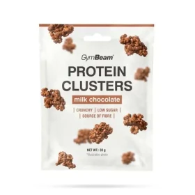 Protein Clusters - GymBeam (mléčná čokoláda, 10 x 33 g) (115975-2-10x33g-milkchocolate)