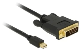 Delock Mini DisplayPort - DVI-D černá / Kabel / mini DisplayPort (St) – DVI-D 24+1 (St) / 3 m / max. 1920×1200 px (83990)