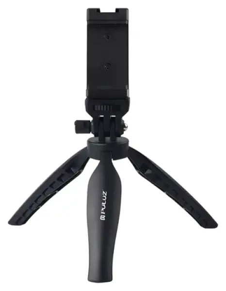 Puluz Stolní stativ pro smartphone černá / Stativ / závit 1/4” / šířka telefonu 7,5–8,5 cm (PU600B)