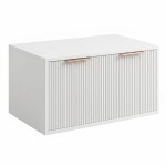 REA - Koupelnová skříňka pod umyvadlo Core 80cm White REA-M0401