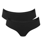 Dámské kalhotky GO Casual Hipster 2P - BLACK - černé 0004 - SLOGGI BLACK XS
