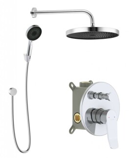 Kielle - Nefia Baterie pod omítku pro 2 spotřebiče, s příslušenstvím a s tělesem, chrom 20627SP30