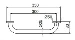 IDEAL STANDARD - IOM Madlo, délka 35 cm, hedvábná černá A9126XG
