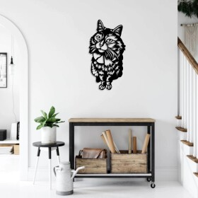 Kočka 4 dřevěná dekorace na zeď Rozměr (cm): 39 x 19
