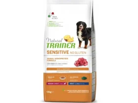 Trainer Natural Sensitive No gluten Adult Medium/Maxi jehněčí 12kg / Kompletní krmivo pro střední a velká plemena psů (8059149252544)