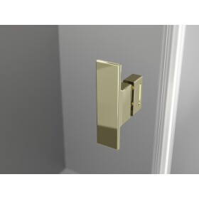 MEXEN/S - Mist-H L Duo sprchový kout dveře křídlové 105 x 105, transparent, zlato 8A5L-105L-105P-50-00