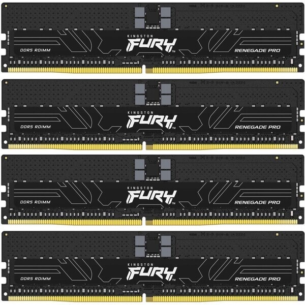 Kingston FURY Renegade Pro EXPO 64GB (4x16GB) DDR5 6000MHz / CL32 / DIMM / ECC / EXPO / 1.4V (KF560R32RBEK4-64)