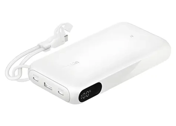 Belkin BOOST CHARGE 20000mAh bílá / PowerBanka / 20W PD / USB-C / s displejem (BPB028hqWH)