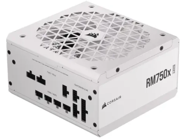 Corsair RM750x SHIFT 750W bílá / ATX 3.1 / aktivní PFC / 140mm ventilátor / modulární / 80PLUS Gold (CP-9020273-EU)