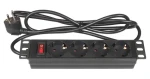 Good Connections 19" PDU černá / PDU / 1U / 4x zásuvka / 16 A / 3500 W / 1,8 m (GC-N0103)