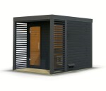 Finská sauna – KARIBU ARES 2 (antracit / antracit)