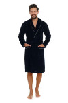 Pánský župan 6063 dark blue plus tmavě modrá XXL