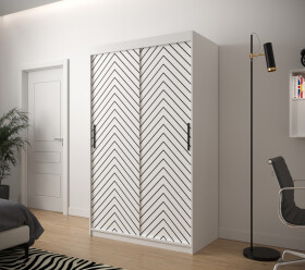 Šatní skříň Abi Jodelka 1 Barva korpusu: Bílá, Rozměry: 120 cm, Dveře: Bílá mat