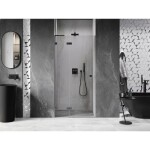 MEXEN/S - Lunar L sprchové dveře křídlové levé 95, transparent, grafit metal 834L-095-000-95-00-L