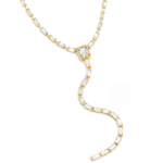 ELENYS Linear Drop – pozlacený náhrdelník 18K žluté zlato Délka: 40+5 cm / max. 45 cm