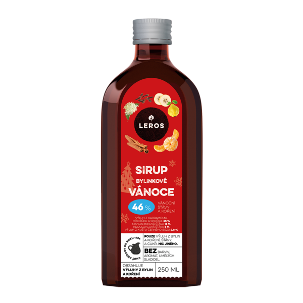 Leros Sirup Bylinkové Vánoce 250ml